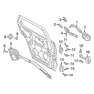Mazda OE - Rear Door - Lock & Hardware
