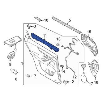 Mazda OE - Rear Left Door Glass Sunshade