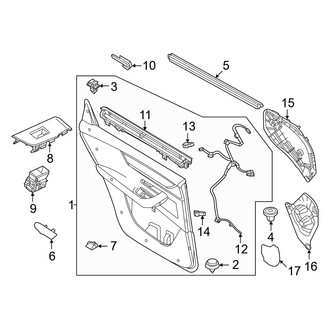 Mazda OE - Rear Door - Interior Trim