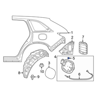 Mazda OE - Drive Motor Battery Pack Charging Port Door Bumper Stop