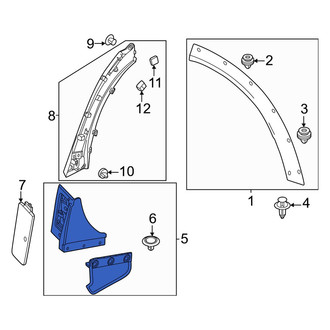 Mazda OE - Rear Left Mud Flap