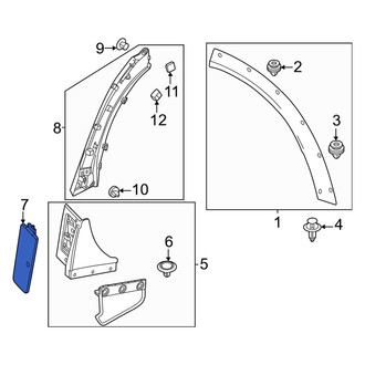 Mazda OE - Rear Left Rocker Panel Molding Cap