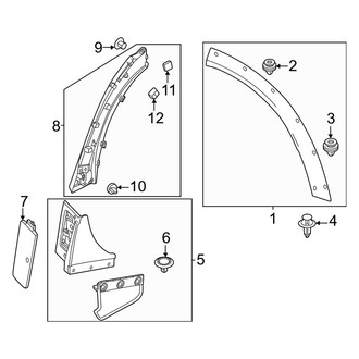Mazda OE - Quarter Panel - Exterior Trim