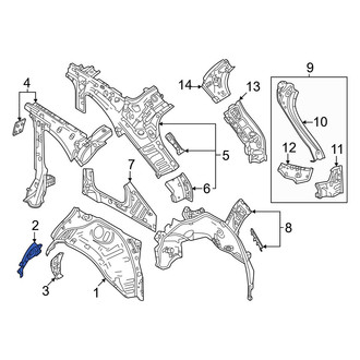 Mazda OE - Right Outer Wheel Housing Bracket