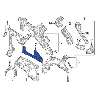Mazda OE - Rear Left Inner Quarter Panel