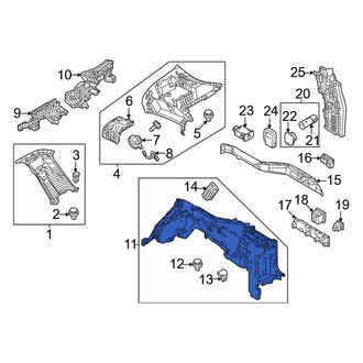 Mazda OE - Rear Left Lower Interior Quarter Panel Trim Panel