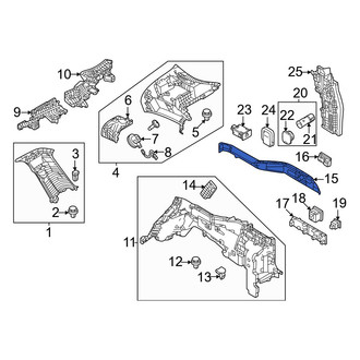 Mazda OE - Rear Left Lower Interior Quarter Panel Trim Panel