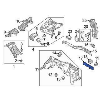 Mazda OE - Rear Right Interior Quarter Panel Trim Panel Insert