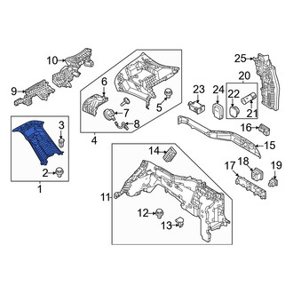 Mazda OE - Left Body C-Pillar Trim Panel