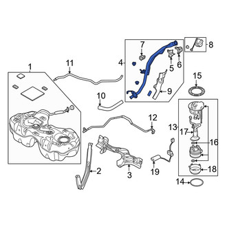 Mazda OE - Lower Fuel Tank Filler Neck