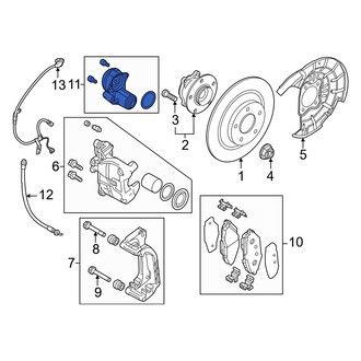 Mazda OE - Rear Left Parking Brake Actuator