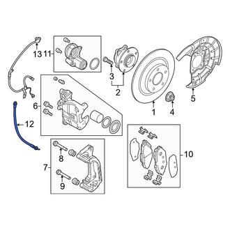 Mazda OE - Rear Brake Hydraulic Hose