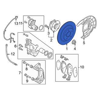 Mazda OE - Rear Disc Brake Rotor