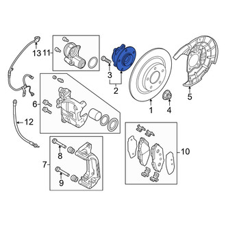 Mazda OE - Rear Wheel Bearing and Hub Assembly