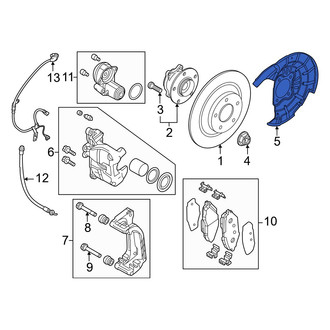 Mazda OE - Rear Left Brake Dust Shield