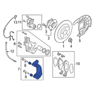 Mazda OE - Rear Left Disc Brake Caliper Bracket
