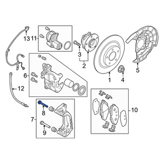 Mazda OE - Rear Upper Disc Brake Caliper Pin