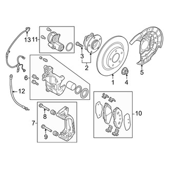 Mazda OE - Rear Suspension - Brake Components