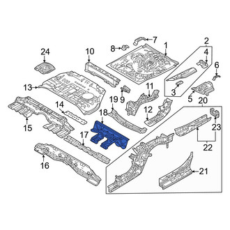 Mazda OE - Rear Center Floor Pan Crossmember