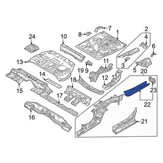Mazda OE - Rear Left Frame Rail End