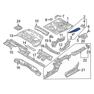 Mazda OE - Rear Left Inner Floor Extension