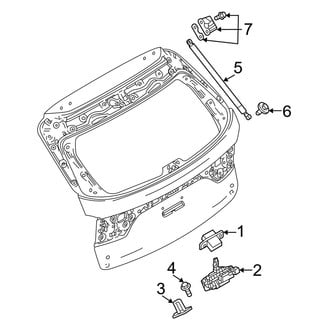 Mazda OE - Lift Gate - Lock & Hardware (W/O Power Liftgate)