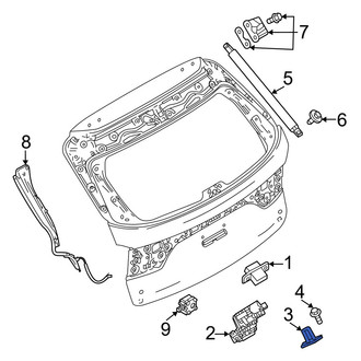 Mazda OE - Rear Liftgate Lock Striker Plate