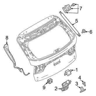 Mazda OE - Lift Gate - Lock & Hardware (With Power Liftgate)