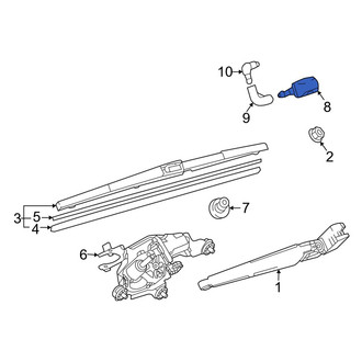 Mazda OE - Rear Back Glass Washer Nozzle