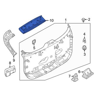Mazda OE - Rear Upper Liftgate Trim