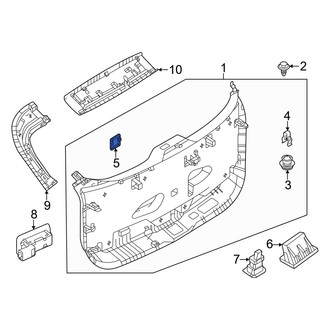 Mazda OE - Liftgate Trim Cap
