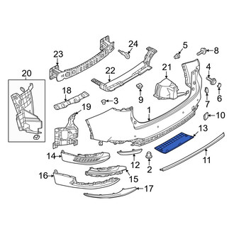 Mazda OE - Rear Bumper Splash Shield