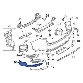 Mazda OE - Rear Right Bumper Cover
