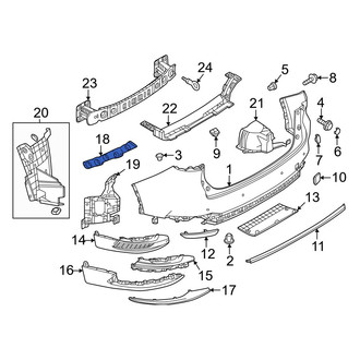 Mazda OE - Rear Left Bumper Guide