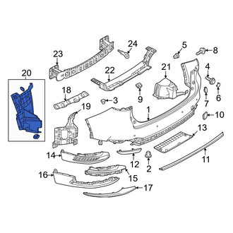 Mazda OE - Rear Right Bumper Splash Shield