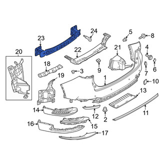 Mazda OE - Rear Bumper Impact Bar