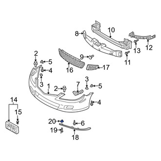 Mazda OE - Front Bumper Cover Nut