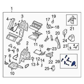 Mazda OE - HVAC Mode Door Lever Link