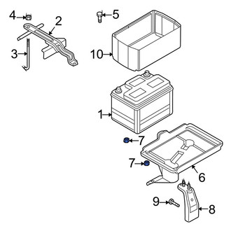 Mazda OE - Battery Tray Nut