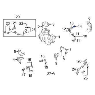 Mazda OE - Turbocharger Coolant Line Bolt