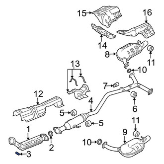 Mazda OE - Exhaust Bolt Spring