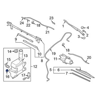 Mazda OE - Windshield Washer Pump Grommet