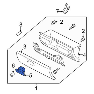 Mazda OE - Front Glove Box Latch