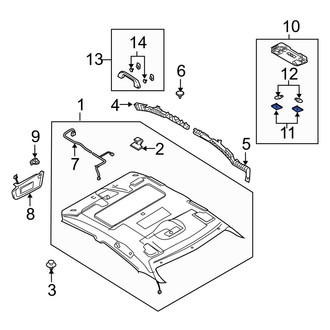 Mazda OE - Right Dome Light Lens