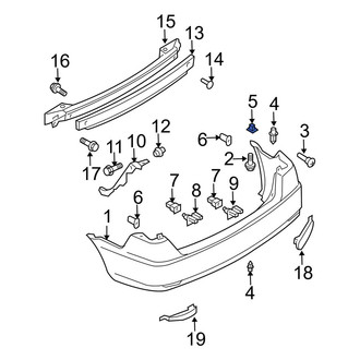 Mazda OE - Bumper Cover Grommet
