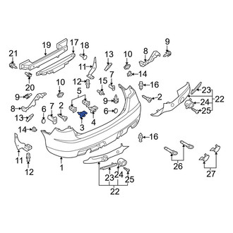 Mazda OE - Outer Bumper Cover Retainer