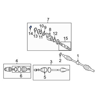 Mazda OE - Left CV Axle Shaft C-Clip