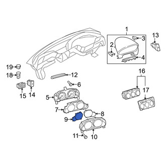 Mazda OE - Left Instrument Panel Lens