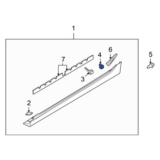 Mazda OE - Front Rocker Panel Molding Clip