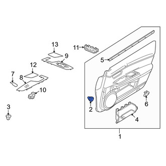 Mazda OE - Front Door Interior Trim Panel Retainer